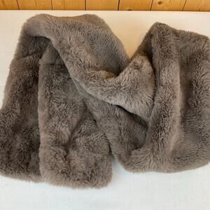 Minky Couture Scarf, Gray